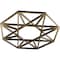 Ekena Millwork Guardian Architectural Grade PVC Pierced Ceiling Medallion, Antiqued Brass, 18"OD x 7"ID x 1/2"P CMPP18GDABS - alternate 4